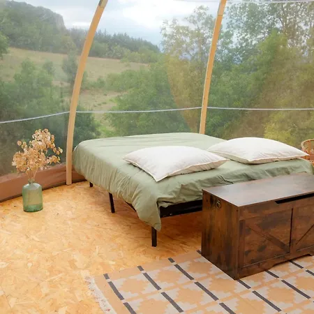 Luxury tent Les Cabanes- Bulle Des Frenes- Nuit Sous Les Etoiles *